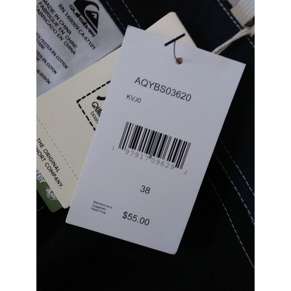 💥NWT💥 QUIKSILVER Men's Original Straight Leg 18" Boardshorts Checkerboard - Picture 12 of 15